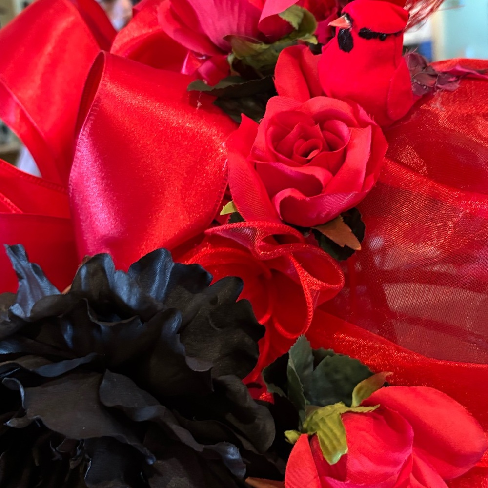 Red Kentucky Derby Hat - Picture 4 of 4